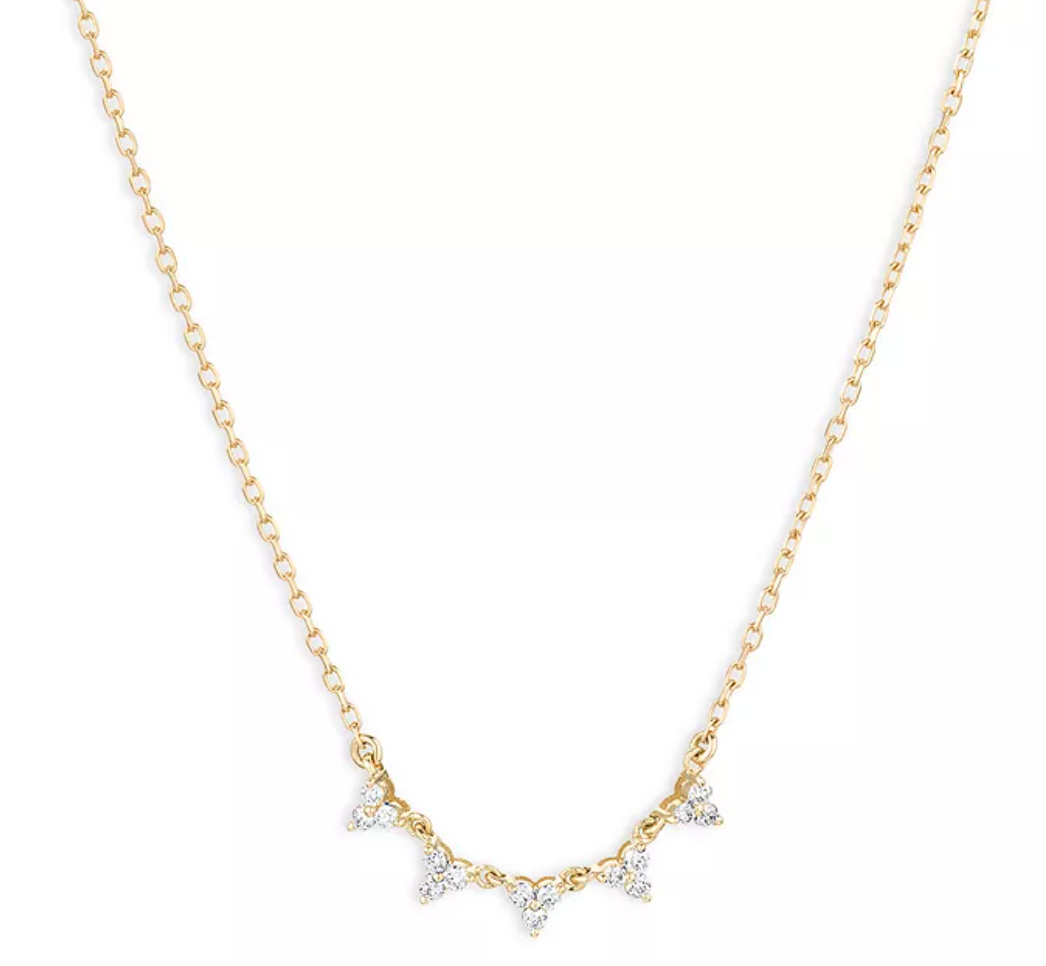 Adina Reyter - Diamond Cluster Chain Necklace