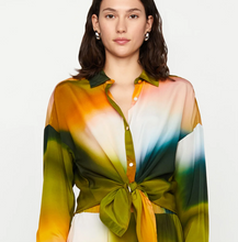 Load image into Gallery viewer, Marie Oliver - Nico Printed Silk Blouse - Peridot
