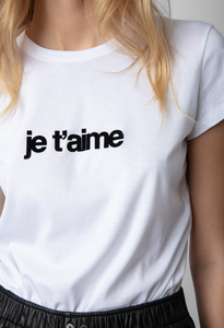 Zadig & Voltaire - Woop Je t'aime Tee Shirt - White