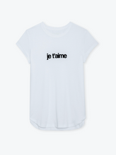 Load image into Gallery viewer, Zadig &amp; Voltaire - Woop Je t&#39;aime Tee Shirt - White
