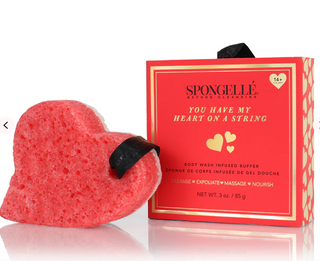 Spongelle -  Body Wash Infused Buffer - Heart on a String