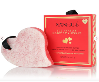 Spongelle -  Body Wash Infused Buffer - Heart on a String