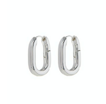 Load image into Gallery viewer, LUV AJ - XL Chain Link Hoop Earrings
