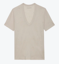Load image into Gallery viewer, Zadig &amp; Voltaire - Wassa Crystal Studded Tee Shirt - Petale
