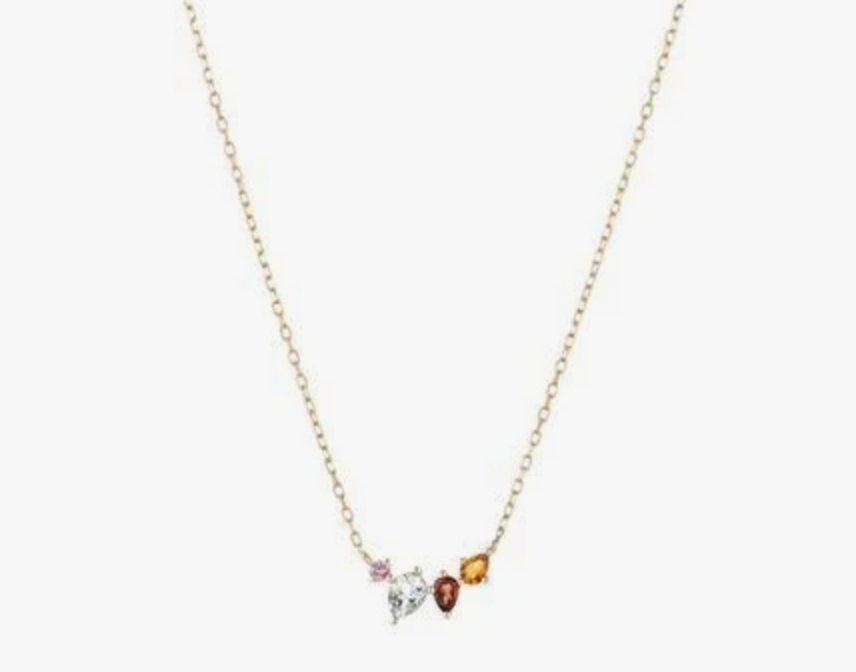 Adina Reyter - Crown Jewels Gemstone Curve Necklace