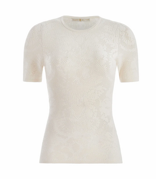 Marie Oliver - Crissy Jacquard Tee Shirt - Daisy