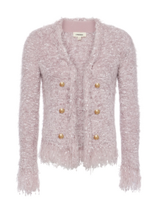 L'Agence - Azure Cardigan Blazer - Confetti Pink