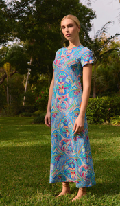 Marie Oliver - Sloan Midi Dress - Morpho Mosaic
