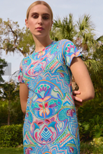 Load image into Gallery viewer, Marie Oliver - Sloan Midi Dress - Morpho Mosaic
