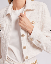 Load image into Gallery viewer, Generation Love - Bailen Tweed Jacket - White
