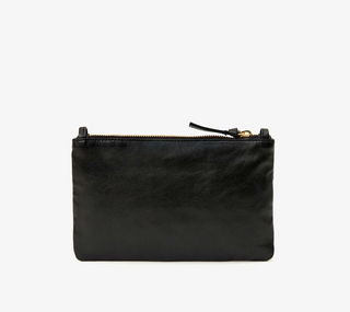 Clare V. - Italian Nappa Leather Wallet Clutch Handbag - Black