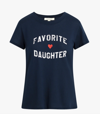 Favorite Daughter - Favorite Daughter Graphic Tee Shirt - Navy