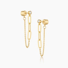 Load image into Gallery viewer, Thatch - Juni Mixed Chain Drop Earrings
