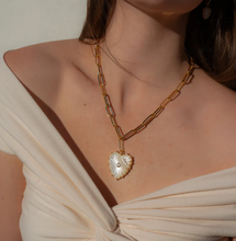 Load image into Gallery viewer, Thatch - Malene Mother of Pearl Heart Necklace
