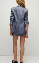 Load image into Gallery viewer, Veronica Beard - Miller Linen Dickey Jacket - Blue Melange
