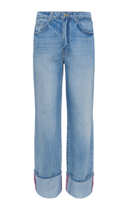 L'Agence - Miley Cuffed Wide-Leg Jean - Emerson