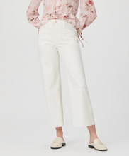 Load image into Gallery viewer, Paige - Anessa Wide Leg Jean with Welt Patch Pockets - Tonal Ecru
