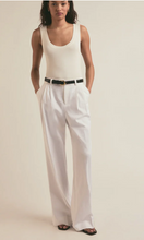 Load image into Gallery viewer, Favorite Daughter - The Low Favorite Linen Pant - White
