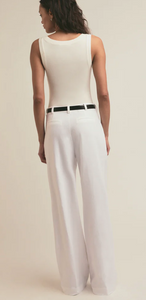 Favorite Daughter - The Low Favorite Linen Pant - White