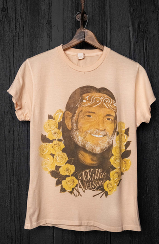 Madeworn - Willie Nelson Crew Tee - Dusty Pink