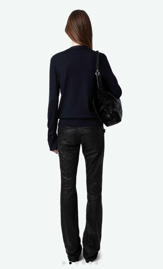 Zadig & Voltaire - Jemma Jewel Button Cardigan Sweater - Encre