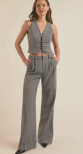 Load image into Gallery viewer, Favorite Daughter - The Low Favorite Pant - Black/White Micro Houndstooth
