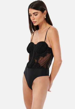 Cami NYC - Riona Corset Bodysuit - Black