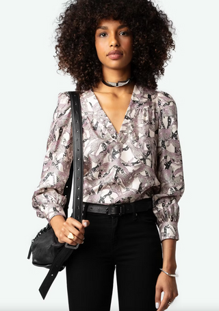 Zadig & Voltaire - Telia Silk Tunic Blouse - Ecru