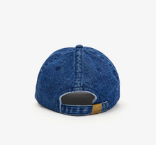 Load image into Gallery viewer, Clare V. - Denim Petit Ciao Baseball Hat - Navy
