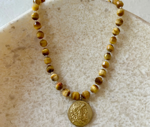 House of Olia - Yoki Tiger Eye Necklace