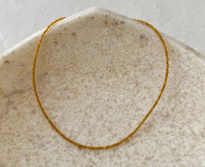 House of Olia - Citrino Citrine Bead Necklace