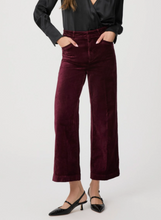 Load image into Gallery viewer, Anessa Velvet Wide Leg Trouser - Dark Oxblood
