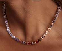 Load image into Gallery viewer, Mignonne Gavigan - Tompkins Crystal Tennis Necklace - Pink Multi
