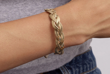 Load image into Gallery viewer, Mignonne Gavigan - Allen Braided Herringbone Bracelet - Gold
