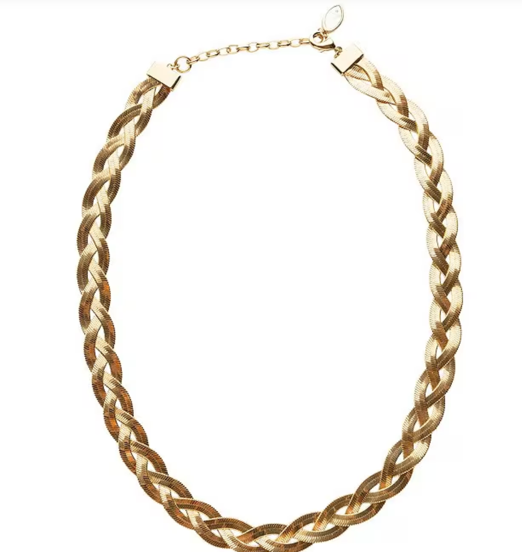 Mignonne Gavigan - Allen Braided Herringbone Necklace - Gold