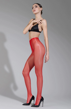 Load image into Gallery viewer, Maison Close - Les Coquetteries Glossy 10d Tights - Rouge
