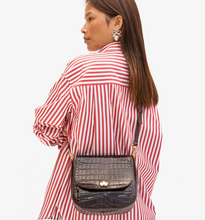 Load image into Gallery viewer, Clare V. - Turnlock Louis Handbag - Kalamata Croc
