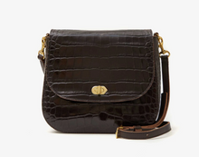 Load image into Gallery viewer, Clare V. - Turnlock Louis Handbag - Kalamata Croc
