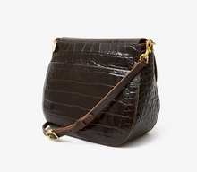 Load image into Gallery viewer, Clare V. - Turnlock Louis Handbag - Kalamata Croc
