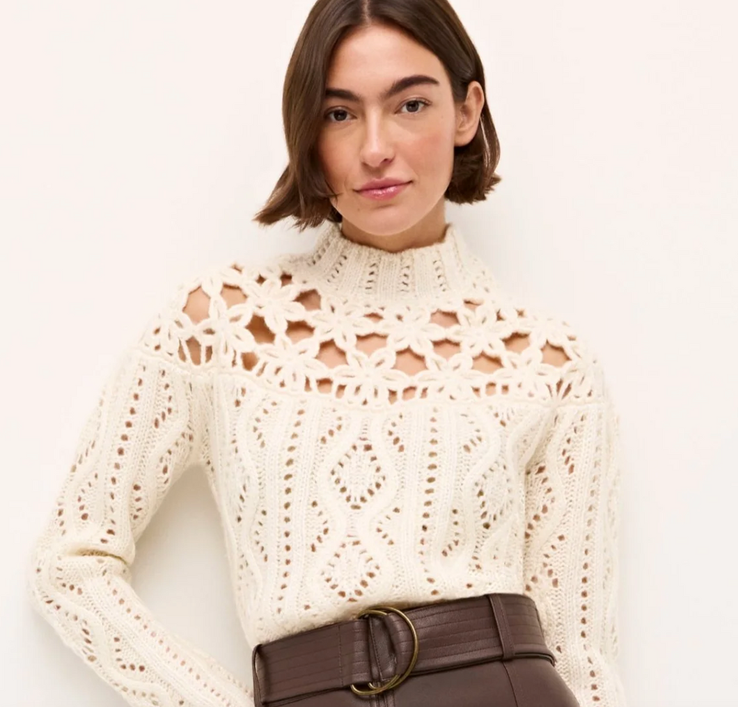 Marie Oliver - Flora Sweater - Winter White