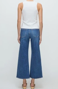 Veronica Beard - Taylor Cropped  Wide Leg Jean - Serendipity