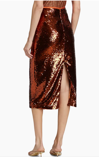 Marie Oliver - Wray Sequin Skirt - Cinnamon