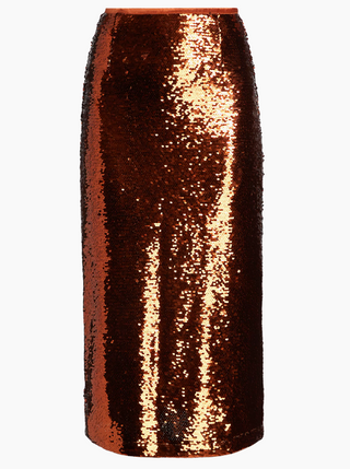 Marie Oliver - Wray Sequin Skirt - Cinnamon