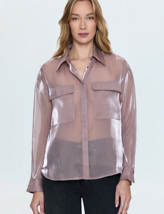 Pistola - Miranda Sheer Organza Shirt - Sugar Plum