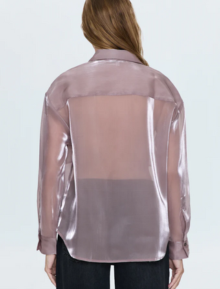 Pistola - Miranda Sheer Organza Shirt - Sugar Plum