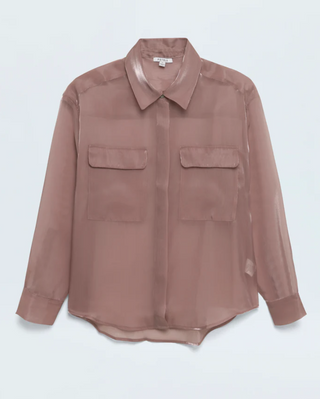 Pistola - Miranda Sheer Organza Shirt - Sugar Plum