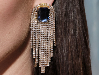 Mignonne Gavigan - Irving Crystal Earrings - Sapphire