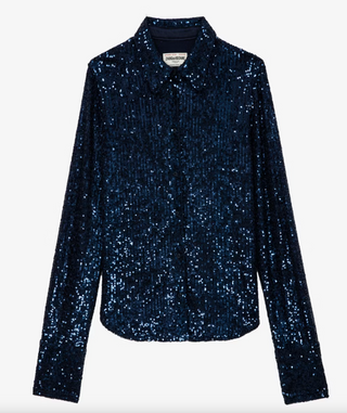 Zadig & Voltaire - Tawny Sequin Shirt - Encre