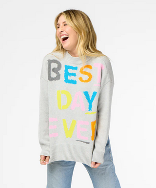 Kerri Rosenthal - Best Day Ever Cotton Sweater - Silver Fox