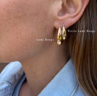 Thatch - Lumi 14K Gold Plated Hoop Earrings